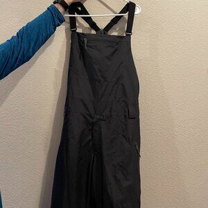 Patagonia Men's Powder Town Ski Bibs Black Size Large Short